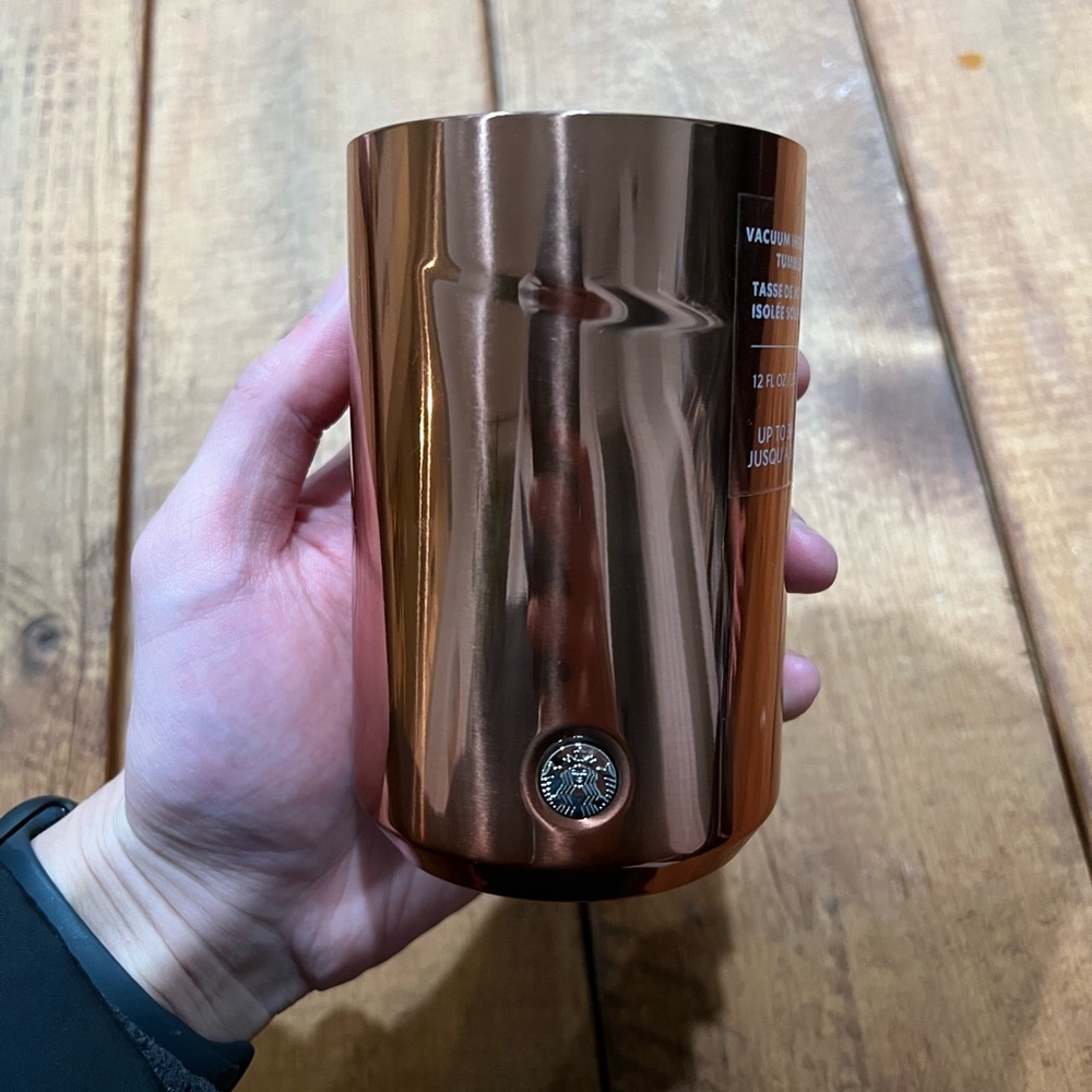 Starbucks Rose Gold Vacuum Insulated Tumbler 12 oz